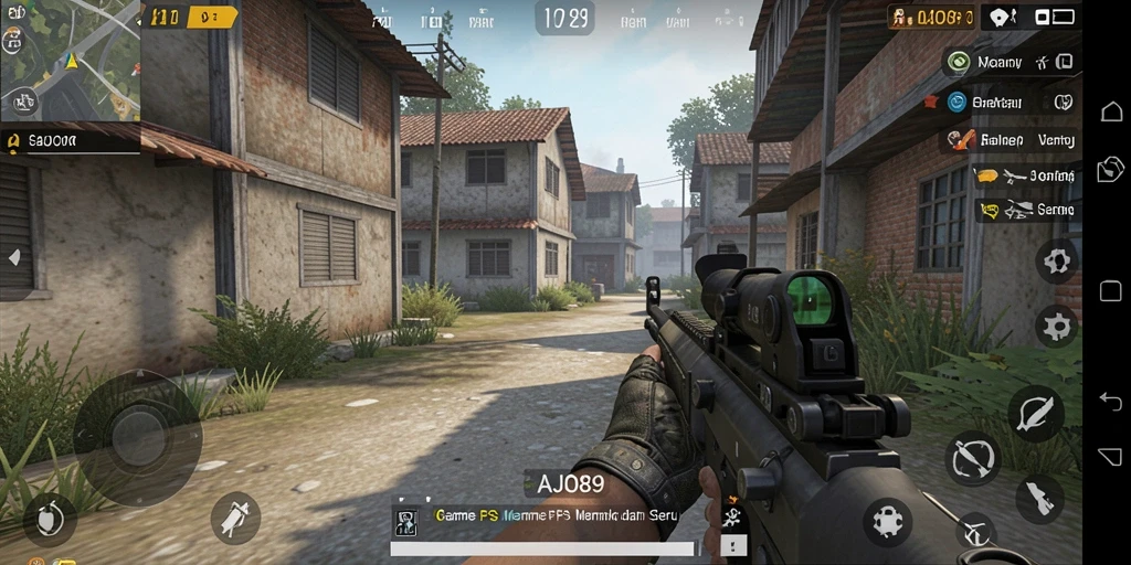 Gameplay AJO89 menampilkan aksi tembak-menembak yang intens dan seru.