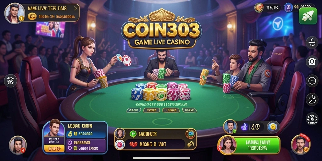 Tampilan gameplay Live Casino yang menarik dan interaktif.