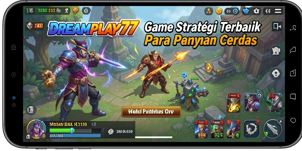 Tampilan gameplay <strong>DREAMPLAY77</strong> dengan strategi menawan yang menantang.
