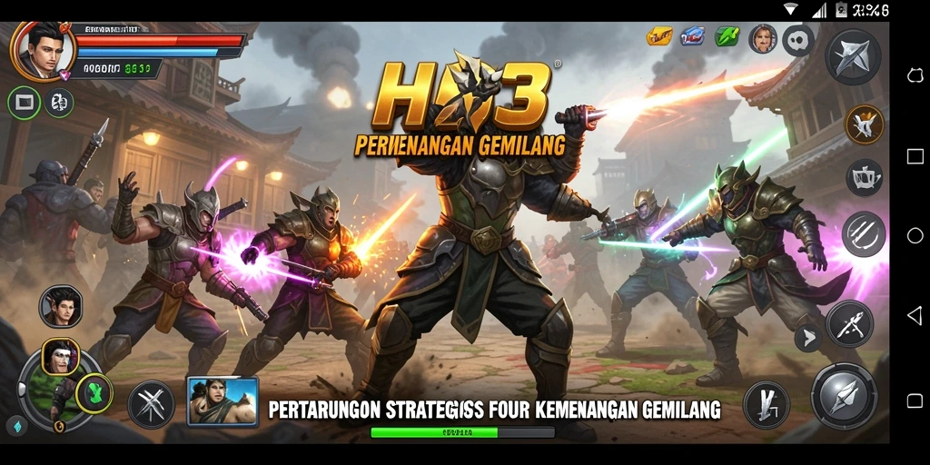 Gameplay seru di HO3 dengan strategi yang menantang.