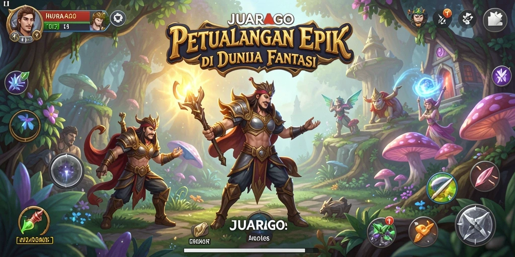 Tampilan gameplay JUARAGO yang menakjubkan dan seru.