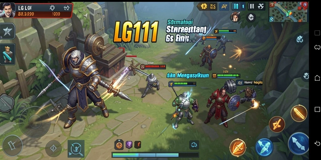 Tangkapan layar gameplay LG111 yang mendebarkan dan strategis.