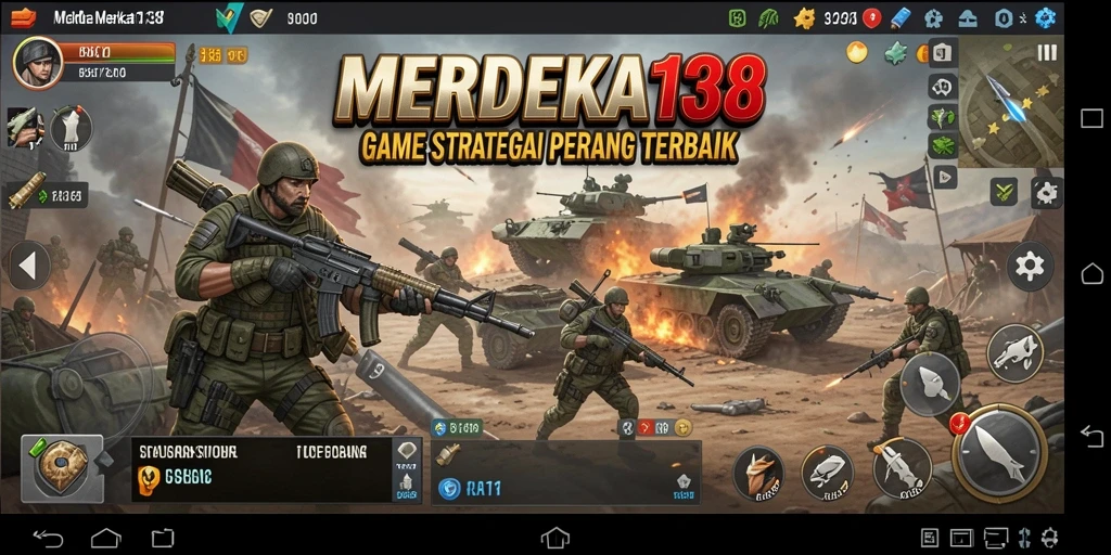 Tampilan gameplay seru dalam MERDEKA138 dengan strategi yang mendalam.