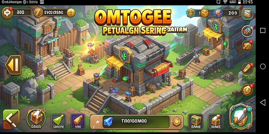 Tampilan menara pertahanan dalam aksi di OMTOGEL yang mendebarkan.