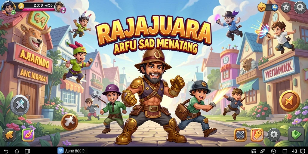 Tampilan gameplay seru RAJAJUARA yang penuh aksi.