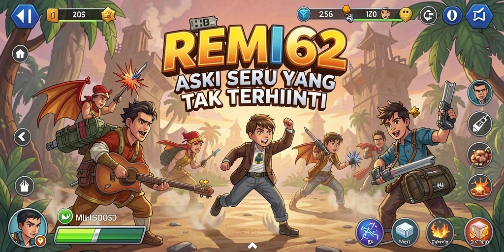Tangkapan layar utama REMI62 menunjukkan aksi pertempuran yang mendebarkan.