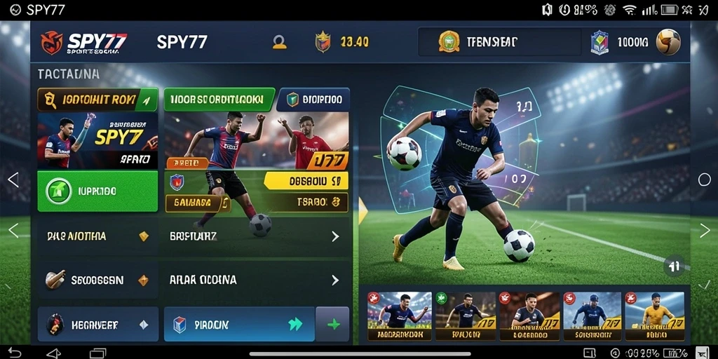 Tampilan gameplay SPY77 menampilkan taruhan olahraga yang menarik dan interaktif.