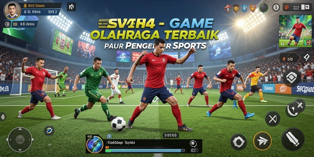 Tampilan gameplay menarik di SVIP4 dengan berbagai olahraga.