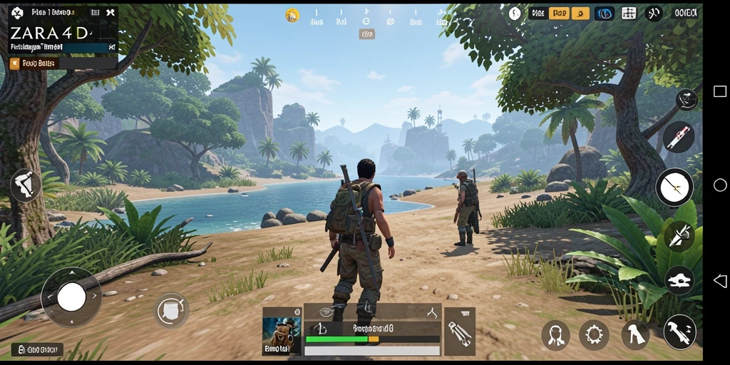 Tampilan gameplay menarik dari ZARA4D di dunia terbuka yang luas.