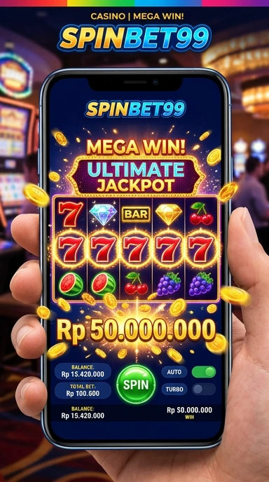 Tampilan antarmuka aplikasi spinbet99 yang minimalistis.